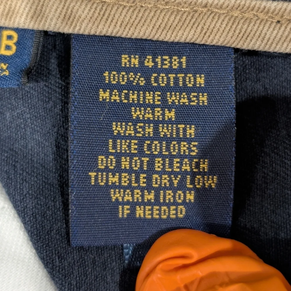 Y2K Polo Ralph Lauren Navy Blue Classic Polo Chino Utility Cargo Shorts Size 46B